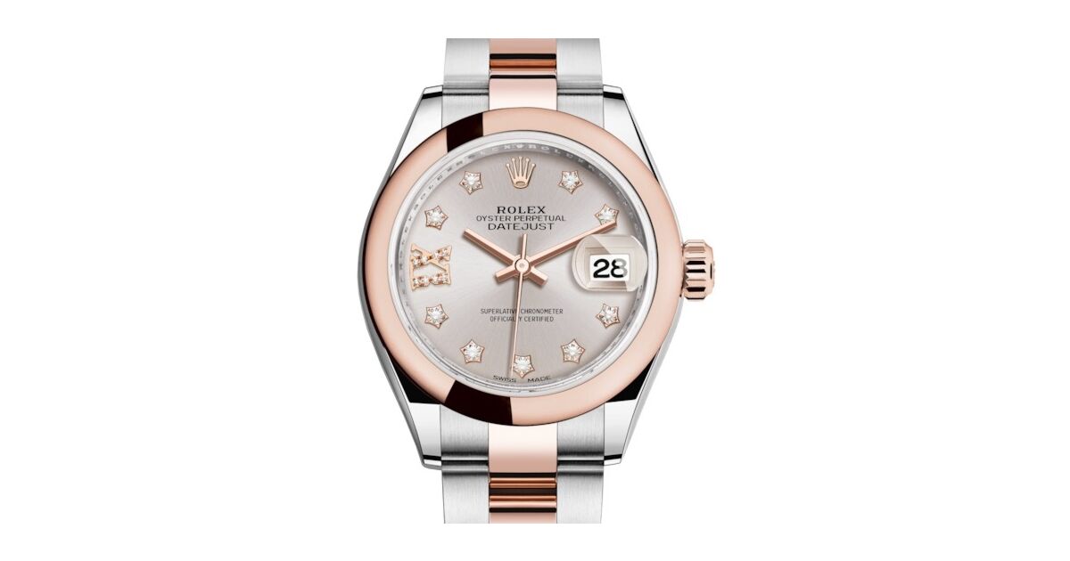 Rolex Datejust 28 279161 Sundust Diamond Roman 9 o' Clock Domed