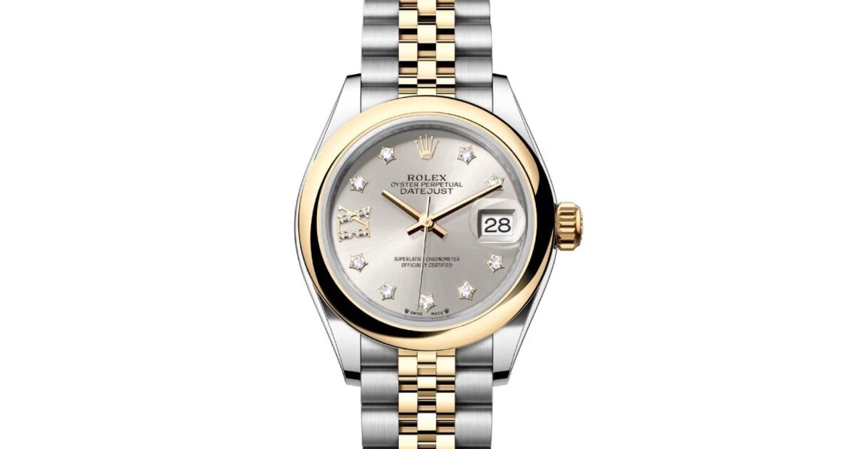 Rolex Datejust 28 279163 Silver Diamond Roman 9 o' Clock Domed