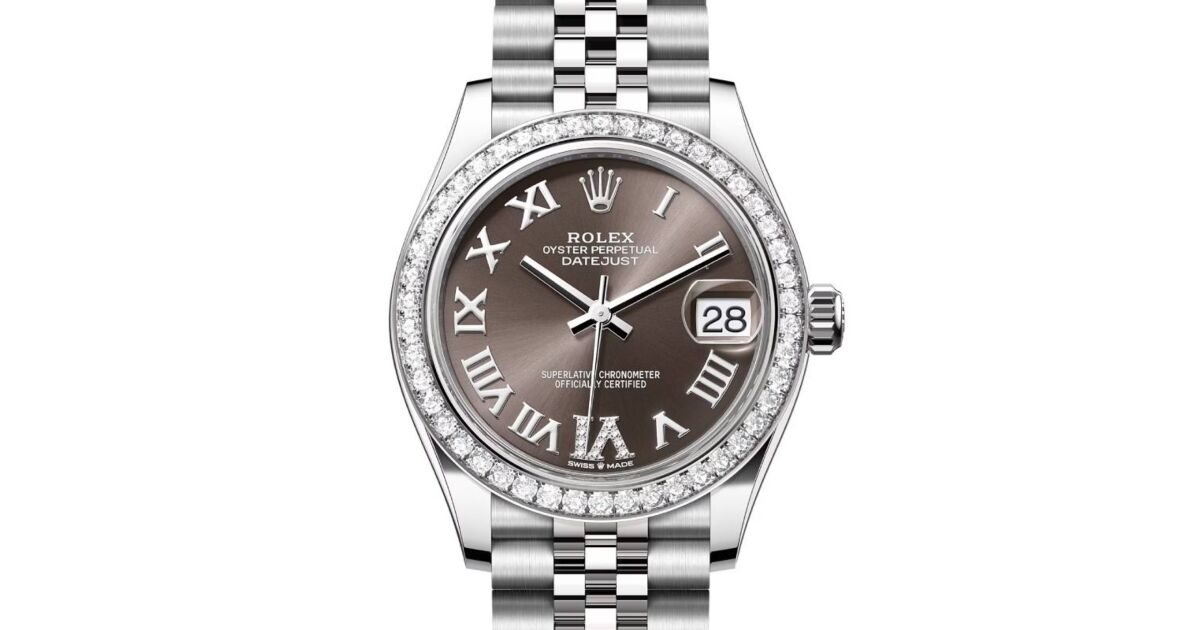 A MAGAZINE #6　CURATED BY 　ヴェロニク・ブランキーノ Rolex Datejust 31 White Gold/Steel Dark Grey Roman VI Diamond Dial
