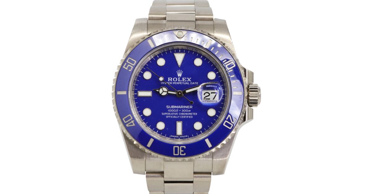Rolex Submariner 116619 Ceramic Blue 18k White Gold