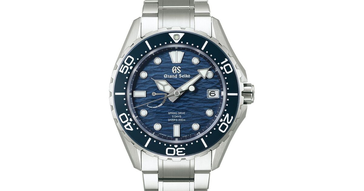 Grand Seiko Evolution 9 Spring Drive Titanium Blue Dial SLGA023