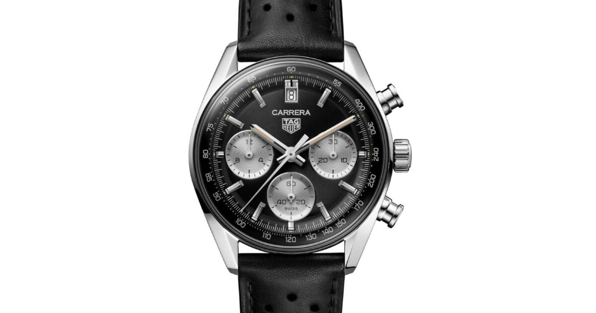 Tag Heuer Carrera Chronograph Stainless Steel 39mm Black Dial