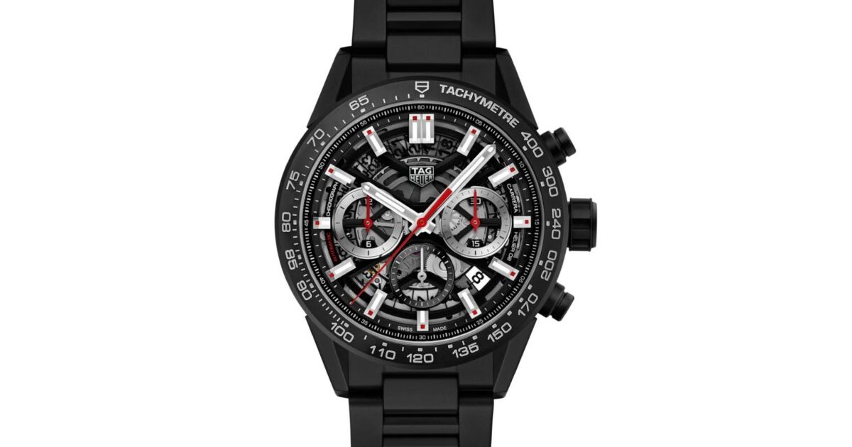 Tag Heuer Carrera Chronograph Steel/Ceramic 43mm Black Dial