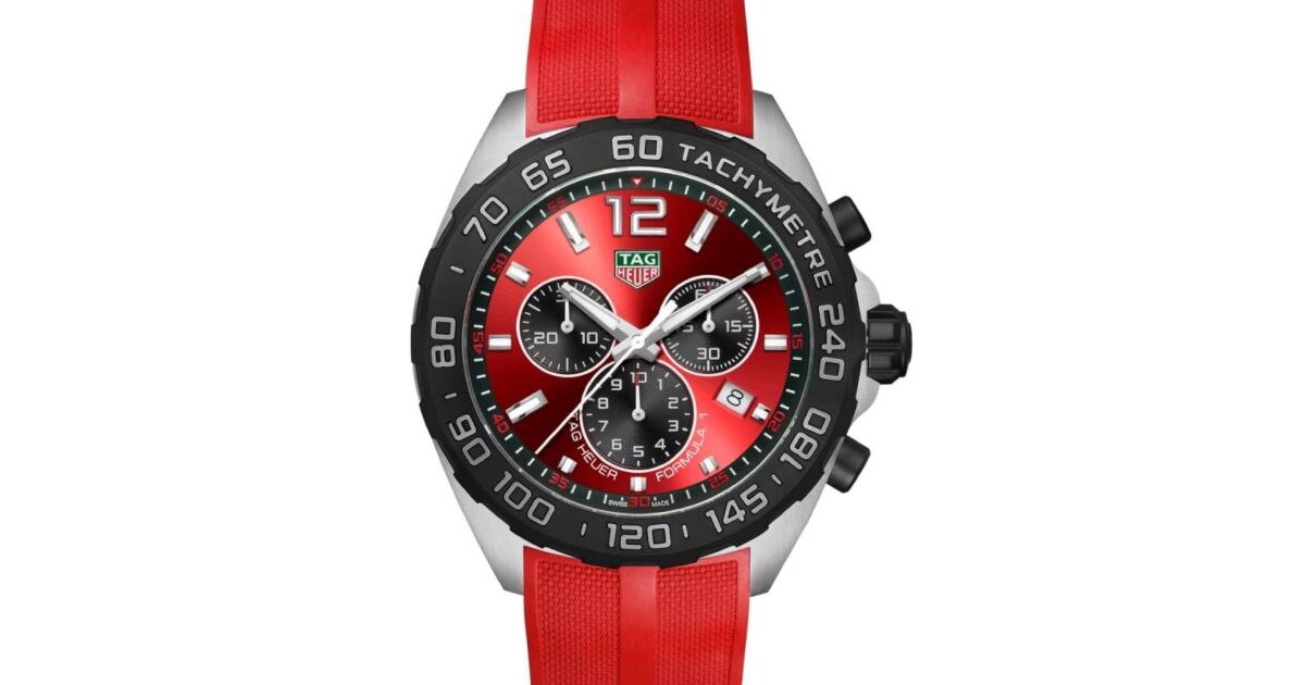 Tag Heuer Formula 1 Quartz Chronograph Stainless Steel 43mm Red