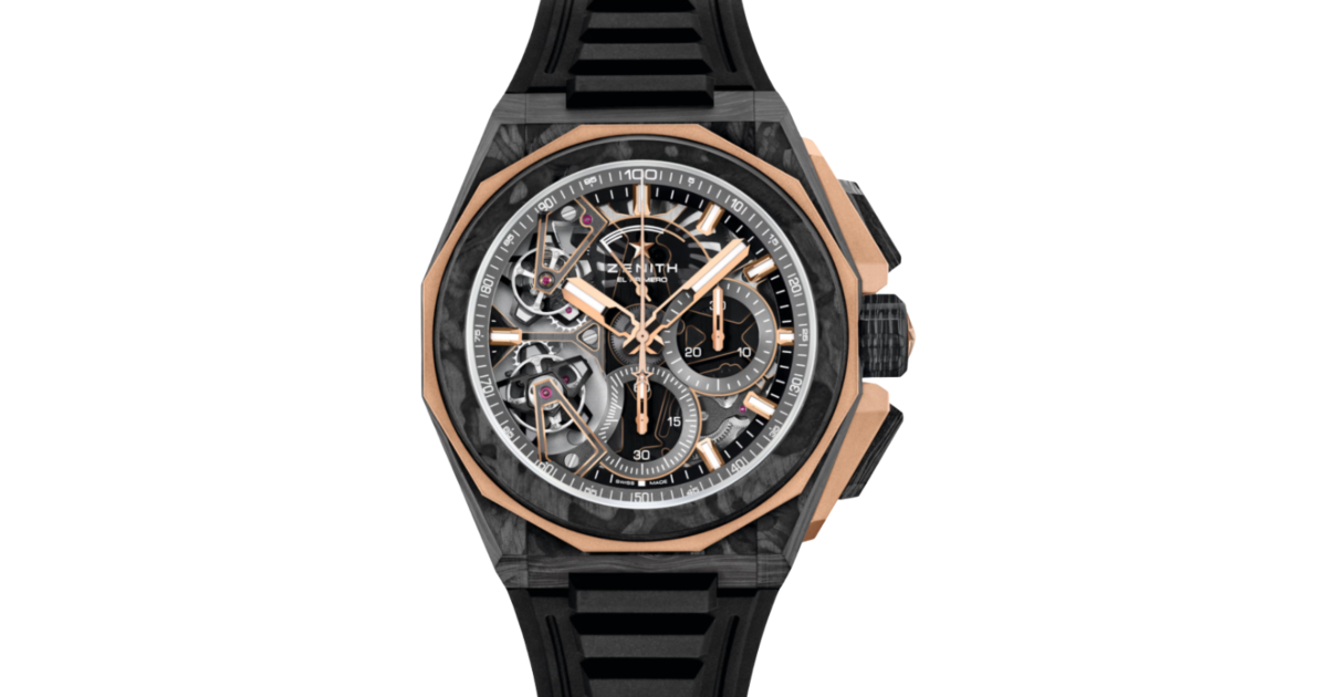 Zenith Defy Extreme Double Tourbillon Carbon Fiber Openworked Dial