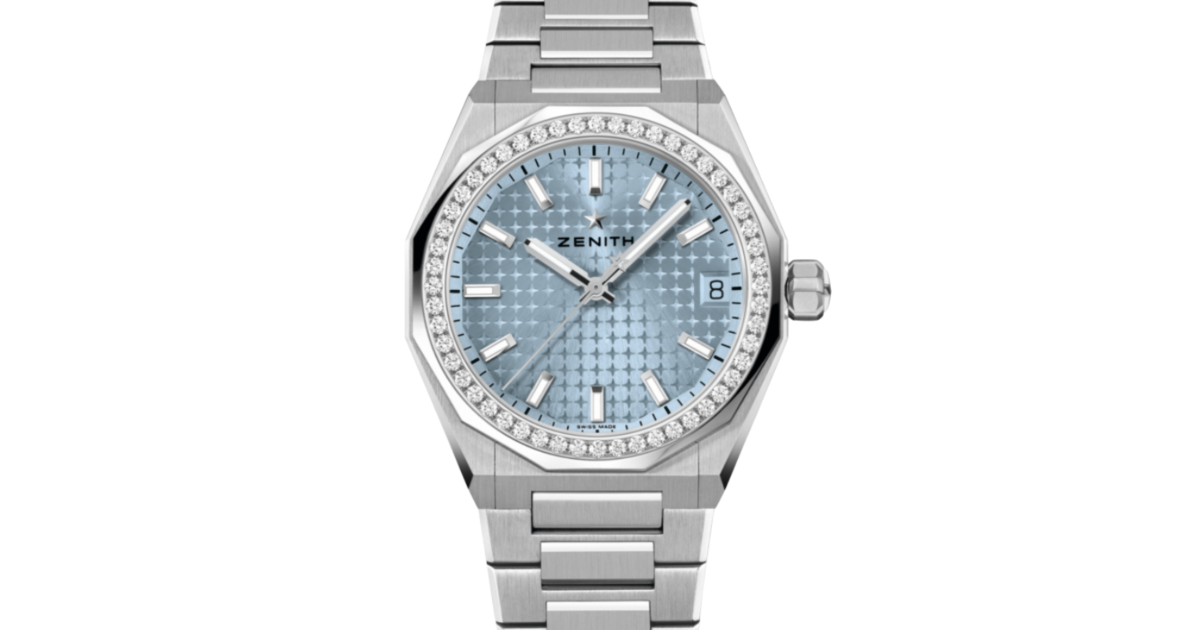 Zenith Defy Skyline Boutique Edition Steel Diamond Bezel Ice Blue