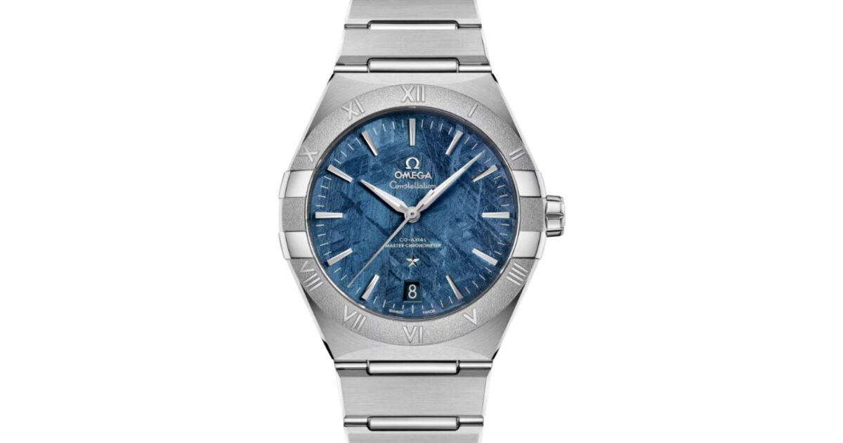 時計 Omega Constellation / Blue dial Omega Constellation Chronometer 41 mm Steel Blue Dial Titanium