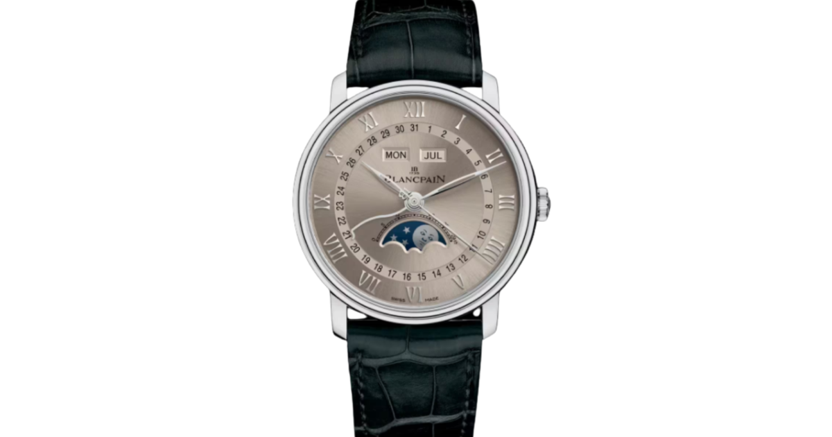 Blancpain Villeret Quantième Complet White Gold 40mm Light Brown