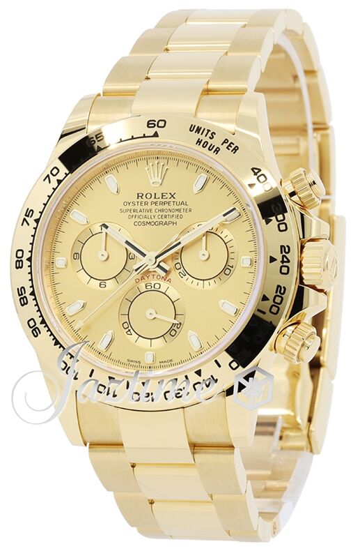 Rolex Daytona Yellow Gold Champagne Dial Oyster Bracelet 116508 - BRAND NEW