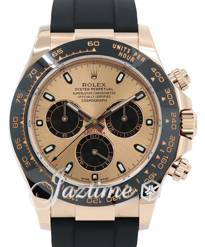 Rolex Daytona Rose Gold Pink Dial Oysterflex Rubber Bracelet 116515LN BRAND NEW