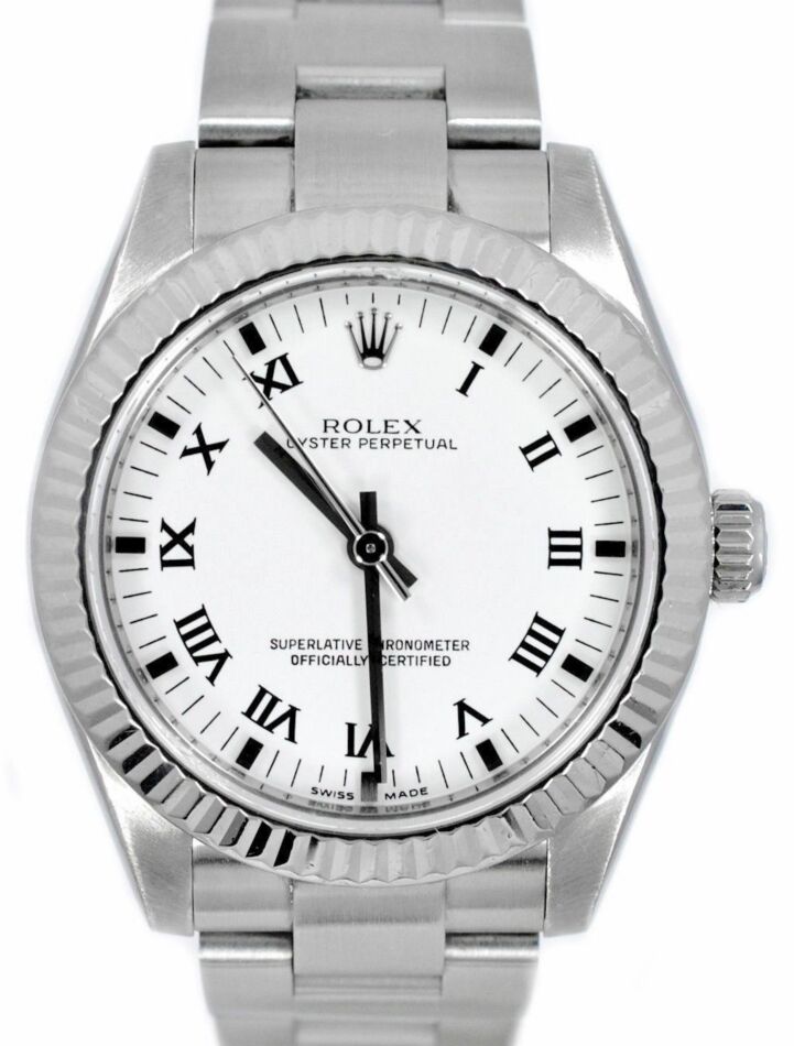 Rolex Oyster Perpetual 31 Ladies Midsize 177234-WHTRO 31mm