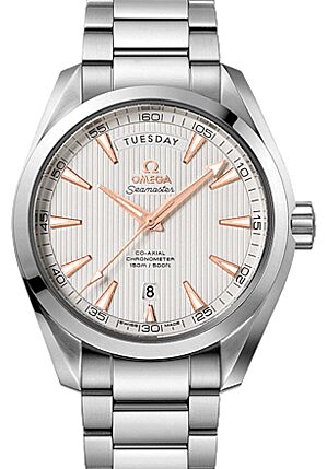 Omega Seamaster Aqua Terra 150M Co Axial Chronometer Day Date Stainless Steel 41.5mm Silver Dial Steel Bracelet 231.10.42.22.02.001 BRAND NEW