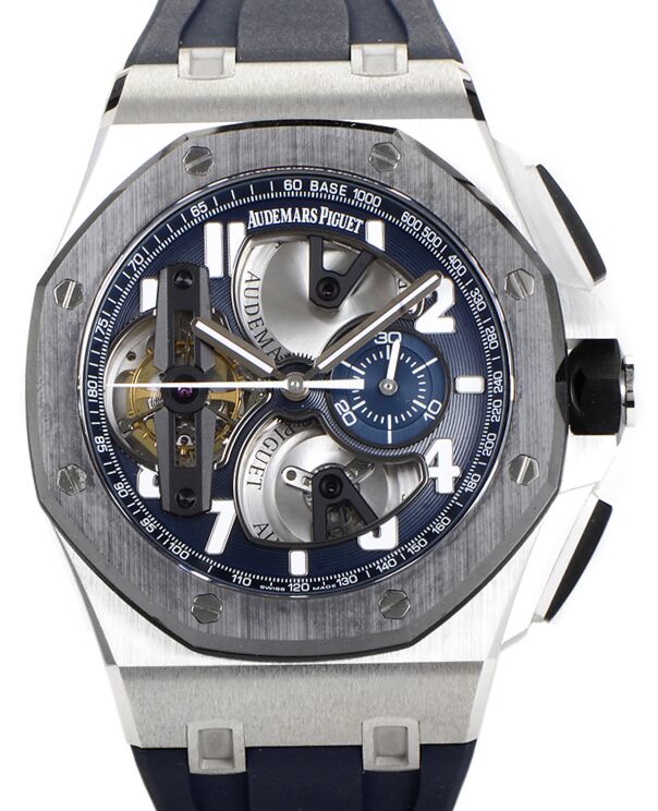 Audemars Piguet Royal Oak Offshore Tourbillon Chronograph Platinum Ceramic 44mm Skeleton 26388PO.OO.D027CA.01 BRAND NEW