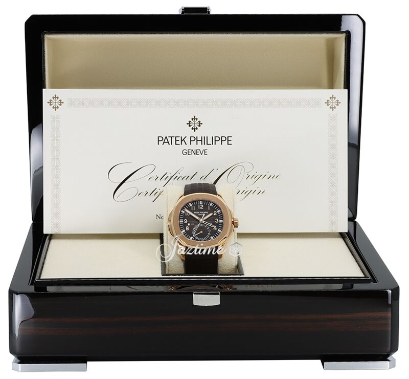 Patek philippe aquanaut travel time rose gold best sale