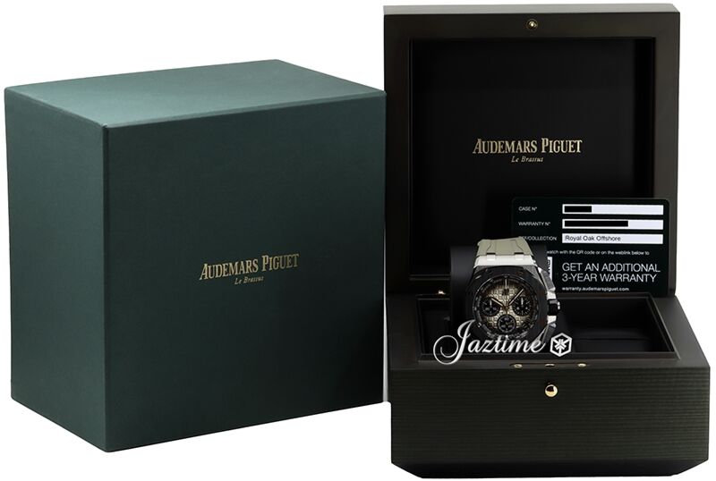 Audemars Piguet Royal Oak Offshore Chronograph 43mm Stainless Steel Ceramic  Taupe Brown Dial 26420SO.OO.A600CA.01 - BRAND NEW