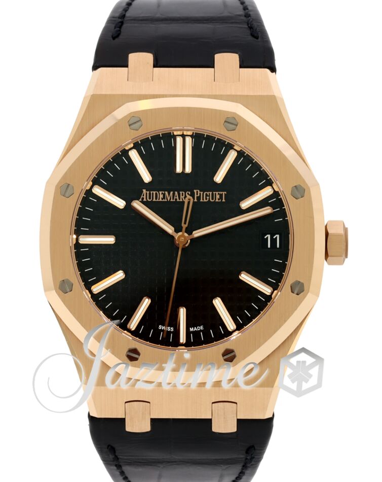 Audemars Piguet Royal Oak 41mm Rose Gold Black Dial 15510OR