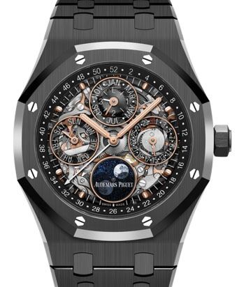 Audemars Piguet Royal Oak Perpetual Calendar Openworked Black Ceramic 41mm 26585CE.OO.1225CE.01