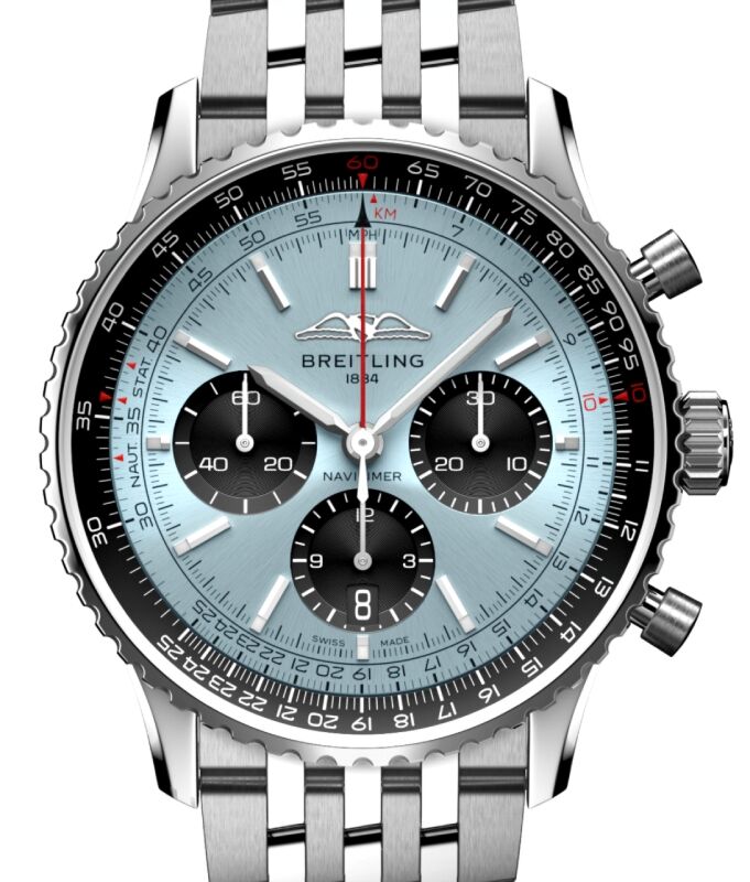 Breitling Navitimer B01 Chronograph 43 Stainless Steel Blue Dial AB0138241C1A1 BRAND NEW