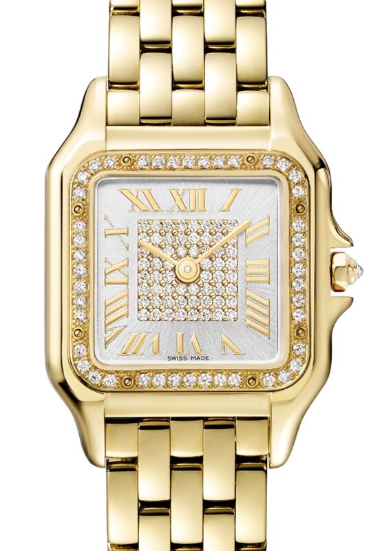 Panthere de Cartier Medium Quartz Yellow Gold Diamond Bezel Dial WJPN0043