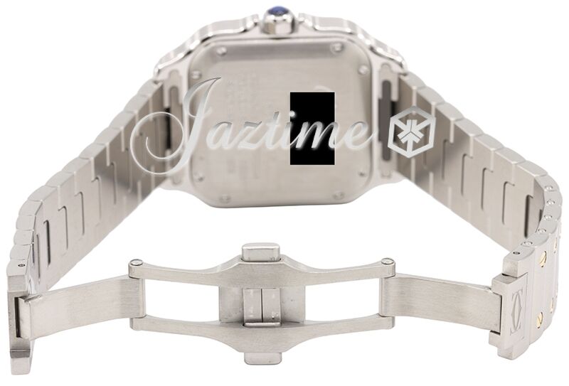 Santos de Cartier Medium Steel/Yellow Gold Silver Dial W2SA0016