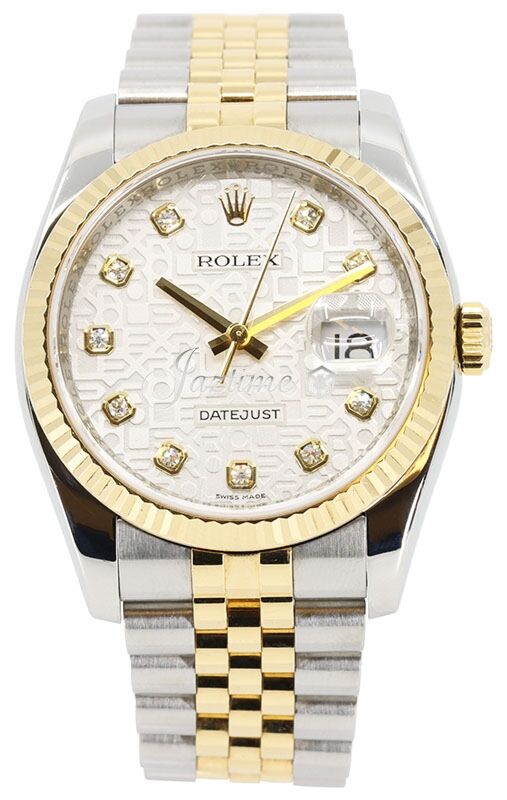 Diamond Mens Rolex Datejust Watch 16200 | 36Mm | Red Black