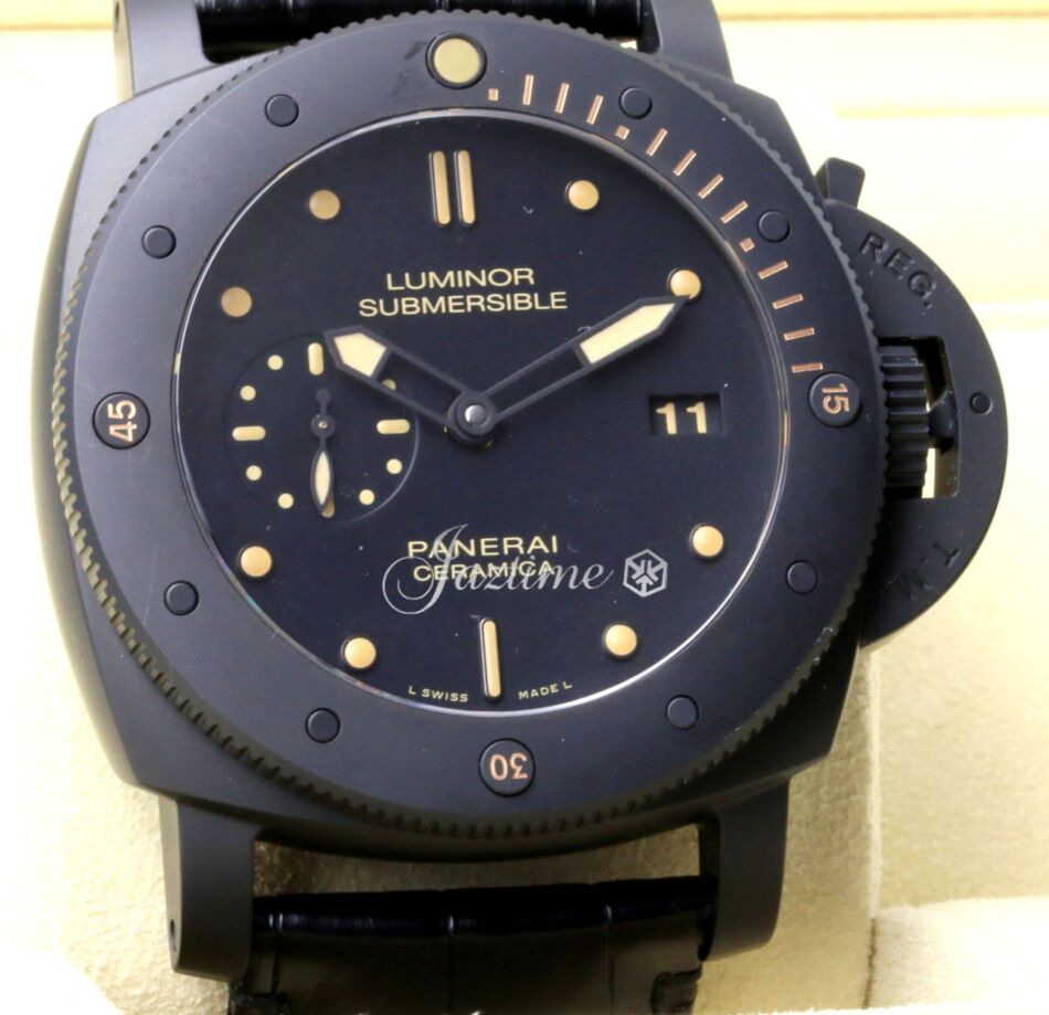Panerai PAM 508 Luminor Submersible 1950 3 Days Ceramic Men s 47mm Leather