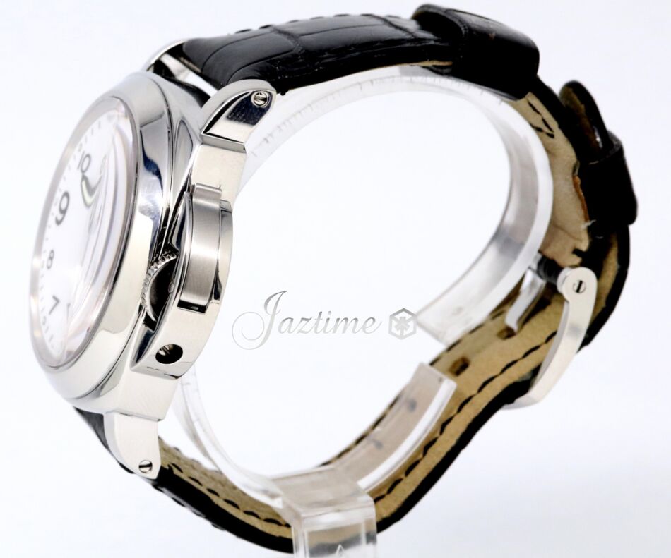 Panerai PAM 114 Luminor Base 44mm White Arabic Stainless Steel Black Leather BOX PAPERS