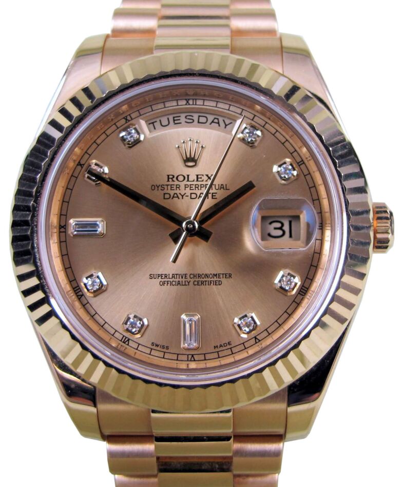 Rolex Day-Date II Rose Gold 41mm Rose Diamond President Rolex Day-Date II Rose Gold 41mm Rose Diamond President