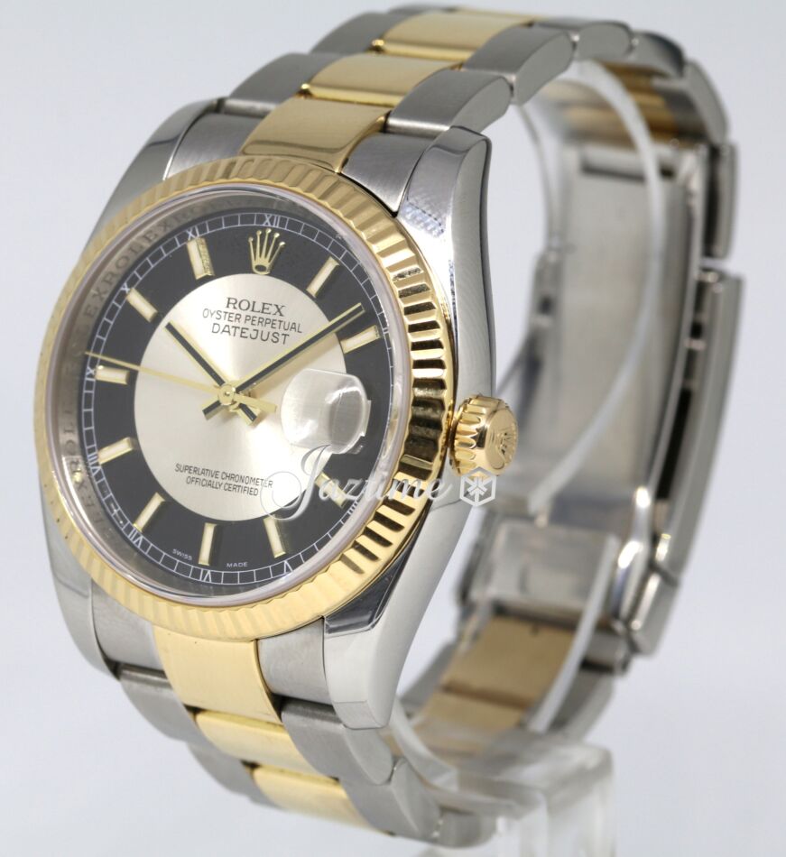 LOOK７８５HUEZ RS Rolex Datejust 36 116233-BKSSFO Black and Silver Index