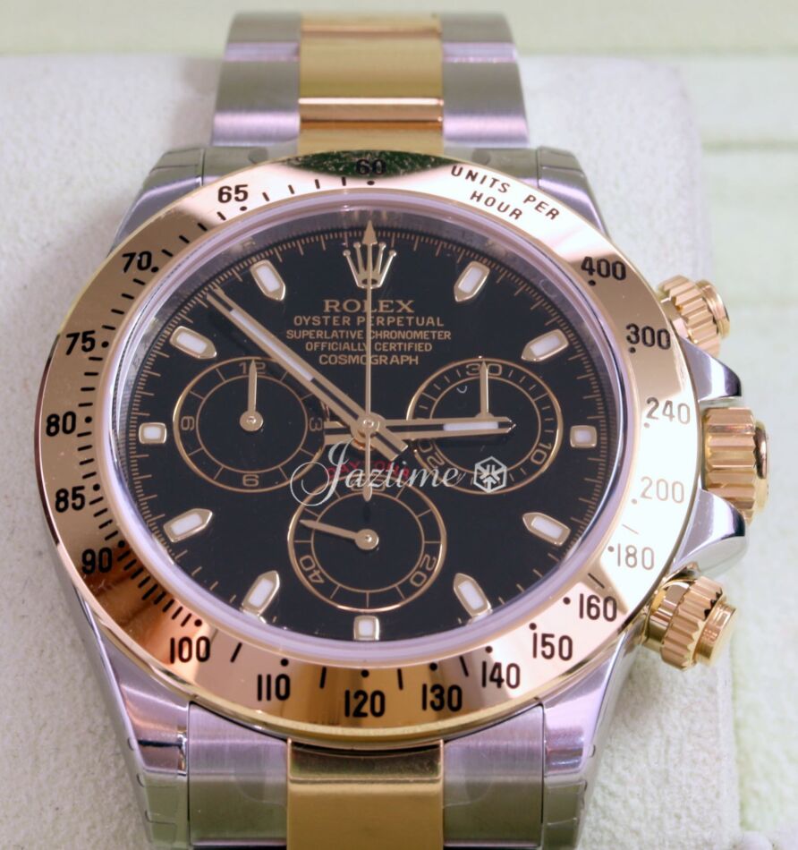 Rolex Cosmograph Daytona 116523 Black Chronograph Yellow