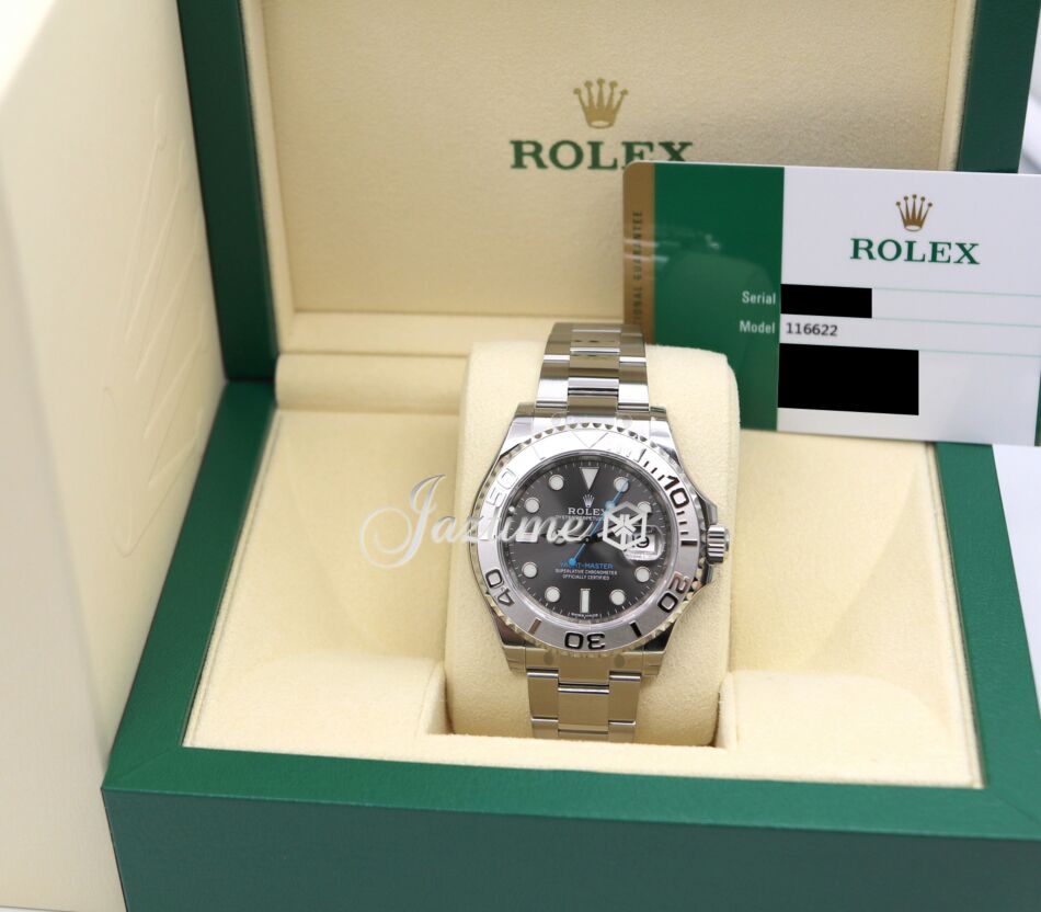 wj Rolex Yacht-Master 40 116622 Dark Rhodium Platinum Stainless