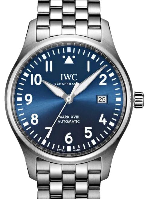 IWC Pilot s Watch Mark XVIII Edition Le Petit Prince Blue Dial Stainless Steel Bezel Bracelet IW327016 BRAND NEW