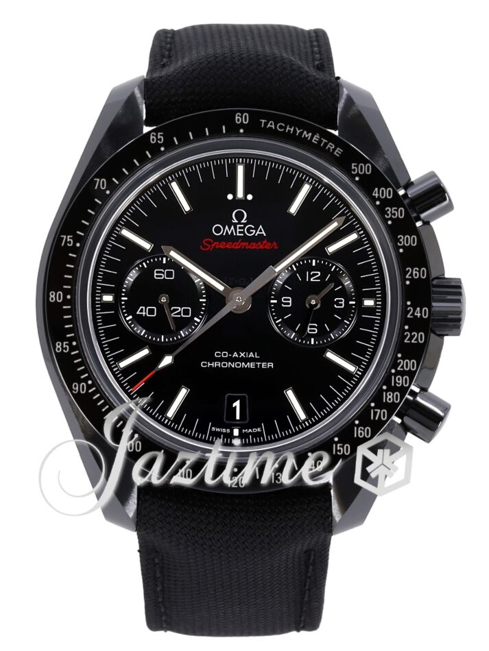 OMEGA Moonwatch ブラック ラバーベルト Omega Speedmaster Moonwatch Straps - Saffiano Black – Liger