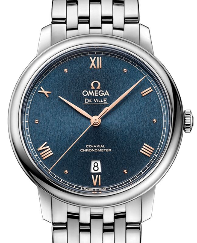 Omega De Ville Prestige 39.5mm Steel Blue Dial 424.10.40.20.03.004