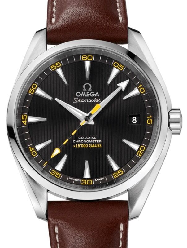Omega Seamaster Aqua Terra 150M Co Axial Chronometer 15000 Gauss 41.5mm Stainless Steel Black Dial Leather Strap 231.12.42.21.01.001 BRAND NEW