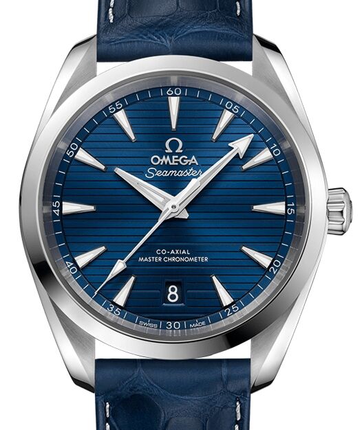 Omega Seamaster Aqua Terra 150M Stainless Steel Blue Dial Leather Strap 38mm 220.13.38.20.03.001 BRAND NEW