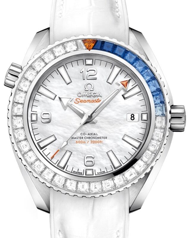 Omega Seamaster Planet Ocean 600M White Gold Anti magnetic Watch 215.58.40.20.05.001