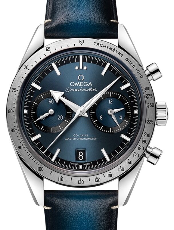 Omega speedmaster 57 blue on sale