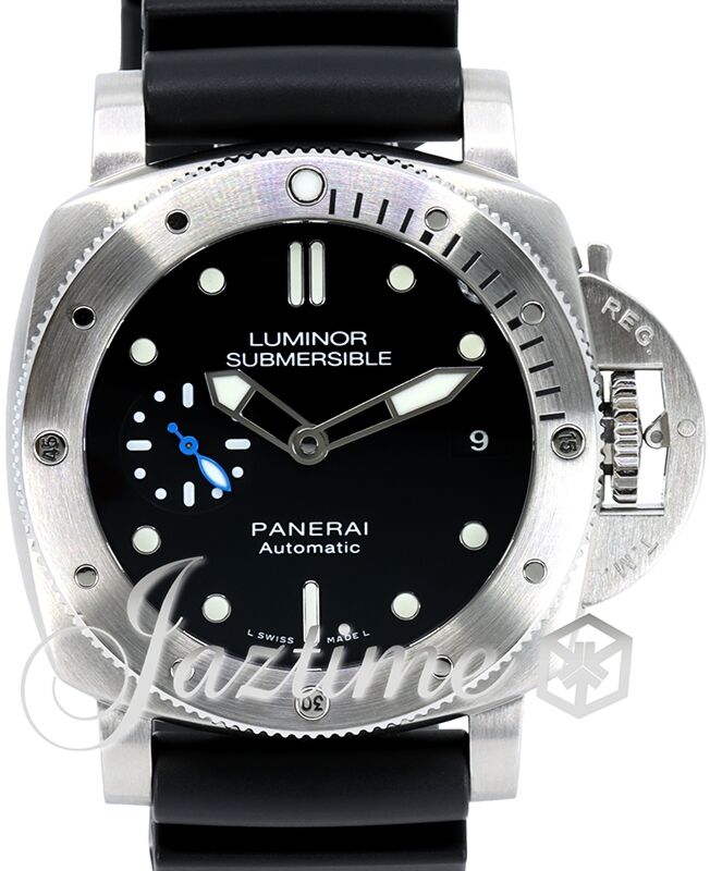 Panerai Submersible Stainless Steel 42mm Black Dial PAM00682 PRE OWNED
