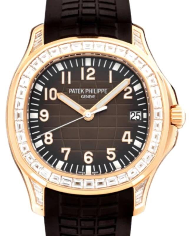 Patek Philippe Aquanaut Rose Gold Brown Dial Diamond Bezel 5167 300R 010 BRAND NEW