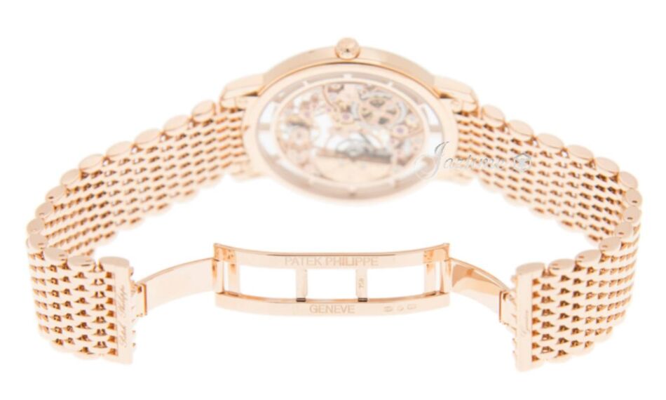 Patek Philippe Complications Skeleton Hand Engraved Decoration Rose Gold 39mm 5180 1R 001 BRAND NEW