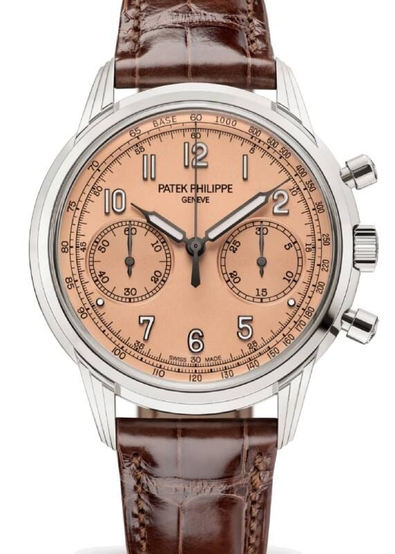 Patek Philippe Complications Chronograph White Gold Rose Gilt Opaline Salmon Dial 5172G 010 BRAND NEW