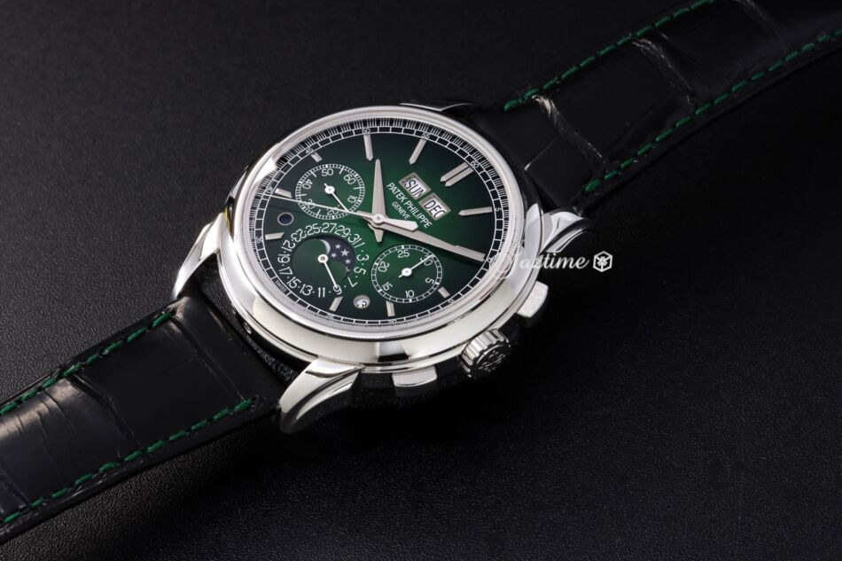 Patek Philippe Grand Complications Chronograph Perpetual Calendar Green Dial 5270P 014 BRAND NEW