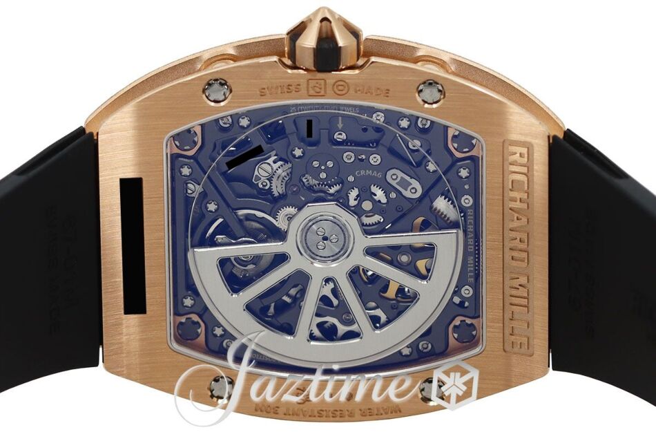 Richard Mille Automatic Winding Extra Flat Rose Gold Diamond