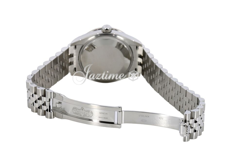 Rアール Rolex Datejust 31 White Gold/Steel Azzurro Blue Floral Motif