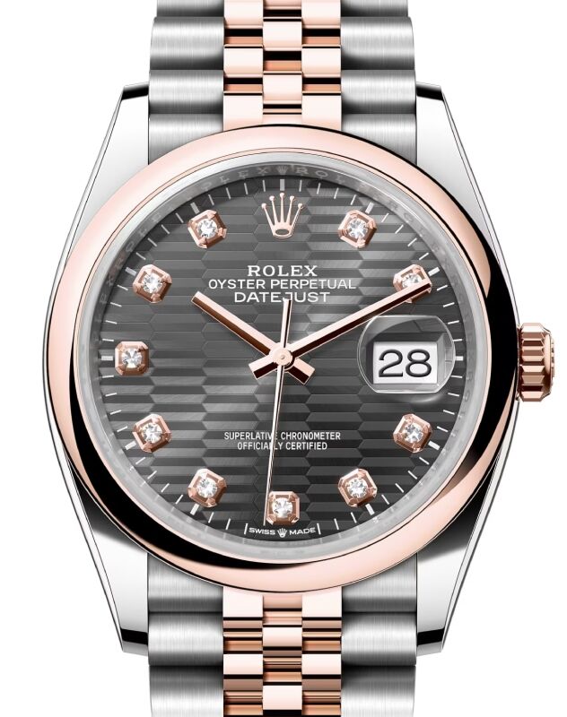 Rolex datejust 36 rose gold jubilee cheap