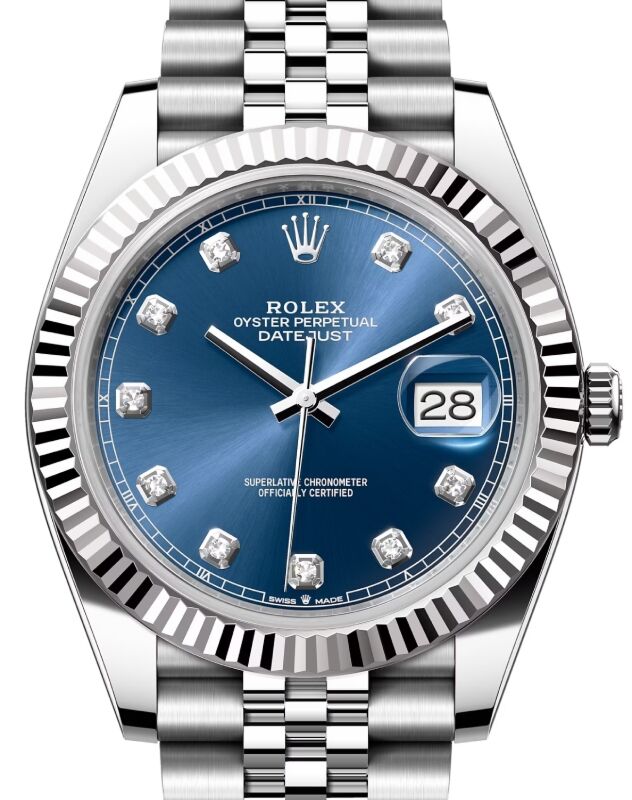 Rolex datejust 41 blue jubilee bracelet hotsell