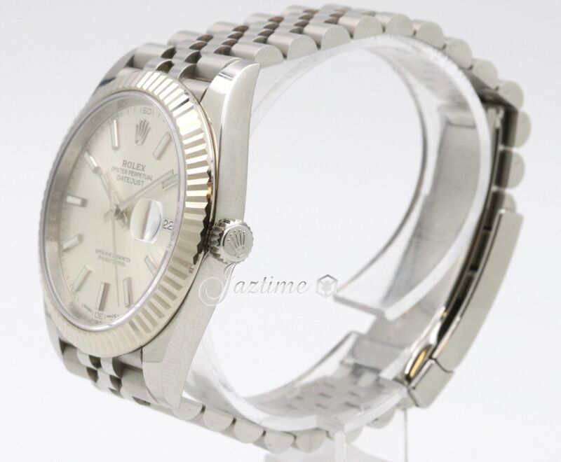 ゆ rolex-datejust41-silver-dial-