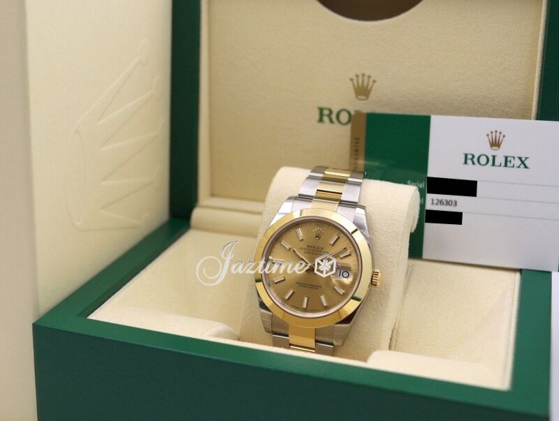 ei.champagne Buy Genuine Used Rolex Datejust 41 126333 Watch - Champagne