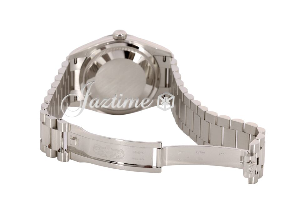 Rolex Day-Date 36 President White Gold Pink Opal Diamond
